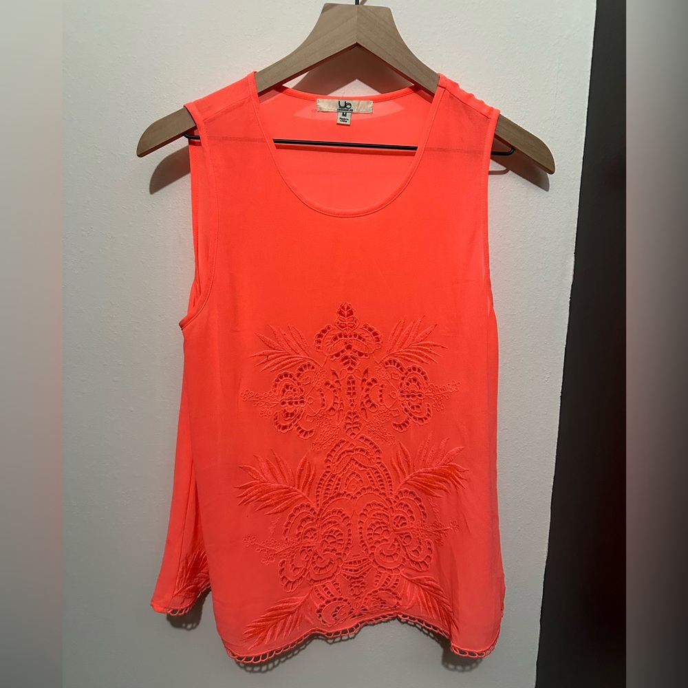 YA Los Angeles bright coral tank.